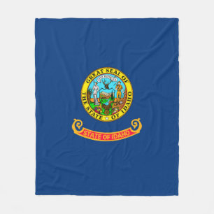 Idaho State Flag Design Decor Fleece Deken