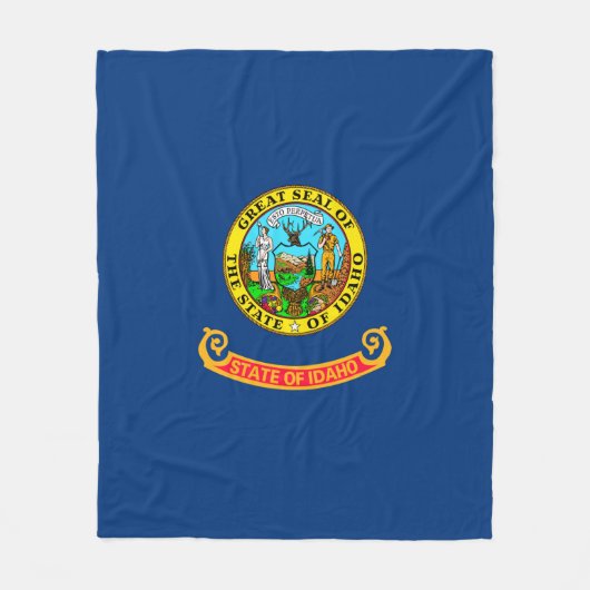 Idaho State Flag Design Decor Fleece Deken (Voorkant)