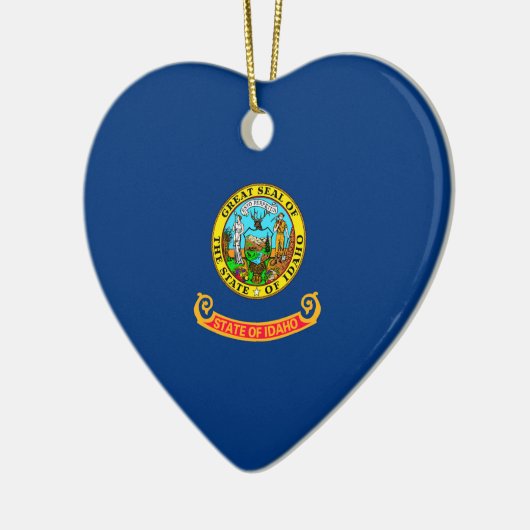 Idaho State Flag Design Decor Keramisch Ornament (Links)