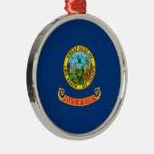 Idaho State Flag Design Decor Metalen Ornament (Rechts)