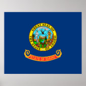 Idaho State Flag Design Decor Poster (Voorkant)