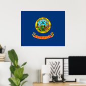 Idaho State Flag Design Decor Poster (Thuiskantoor)