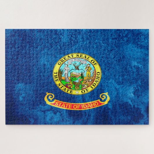 Idaho State Flag Grunge Legpuzzel (Horizontaal)