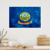 Idaho State Flag Grunge Poster (Keuken)
