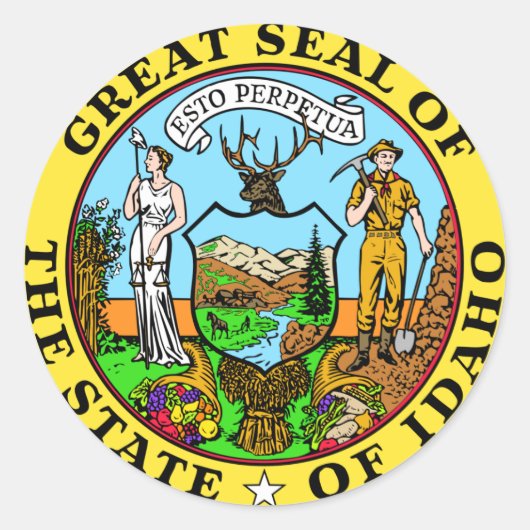 Idaho State Flag sticker (Voorkant)