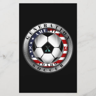 Idaho State Generation X American Soccer. Briefpapier