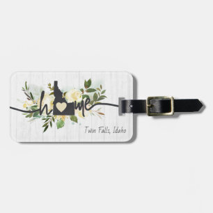 Idaho State heeft uw home City Rustic aangepast Bagagelabel