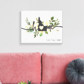 Idaho State heeft uw home City Rustic aangepast Canvas Afdruk (Insitu (Woonkamer))
