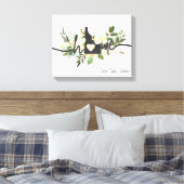 Idaho State heeft uw home City Rustic aangepast Canvas Afdruk (Insitu (Slaapkamer))