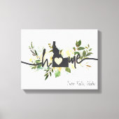 Idaho State heeft uw home City Rustic aangepast Canvas Afdruk (Voorkant)