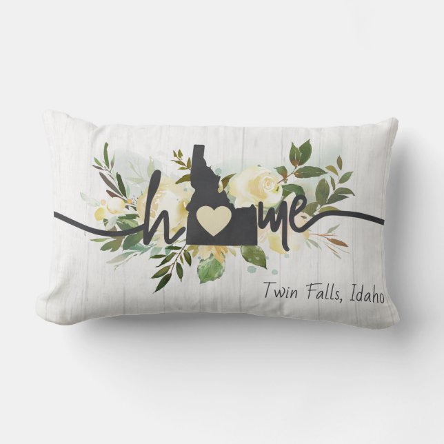 Idaho State heeft uw home City Rustic aangepast Kussen (Voorkant)