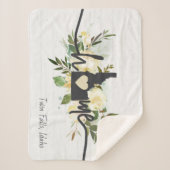 Idaho State heeft uw home City Rustic aangepast Sherpa Deken (Voorkant)