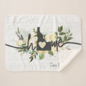 Idaho State heeft uw home City Rustic aangepast Sherpa Deken (Voorkant (horizontaal))