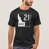 Idaho State Highway 21 T-shirt (Voorkant)