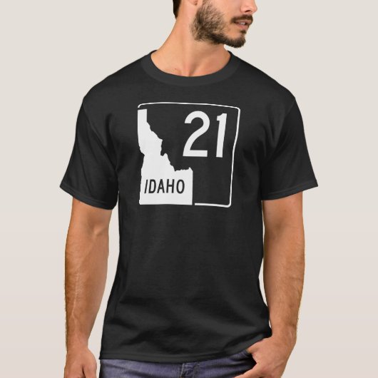 Idaho State Highway 21 T-shirt (Voorkant)