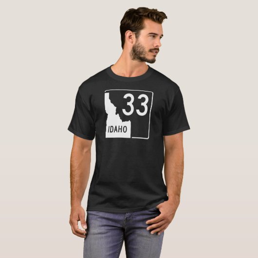 Idaho State Highway 33 T-shirt (Voorkant volledig)