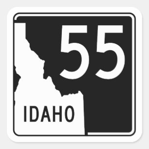 Idaho State Highway 55 Vierkante Sticker