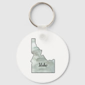 Idaho State Illustratie Sleutelhanger (Voorkant)
