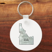 Idaho State Illustratie Sleutelhanger (Voorkant)