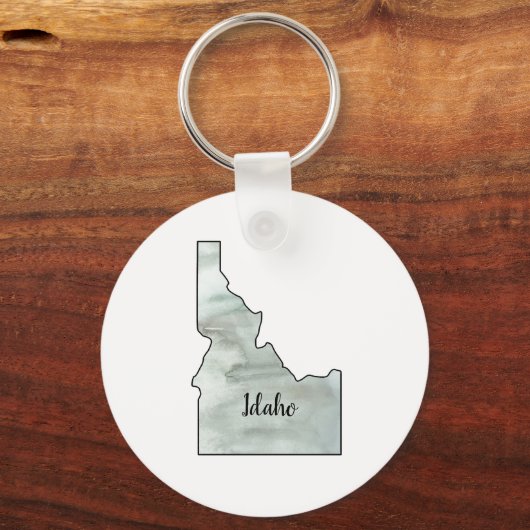 Idaho State Illustratie Sleutelhanger (Voorkant)