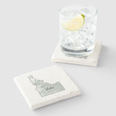 Idaho State Illustratie Stenen Onderzetter (Zijkant)