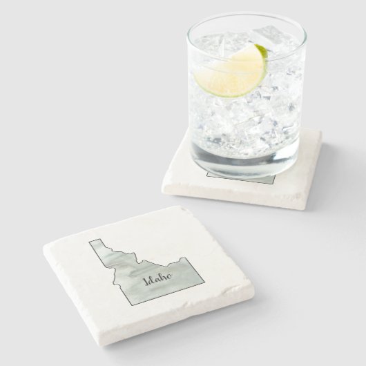 Idaho State Illustratie Stenen Onderzetter (Zijkant)