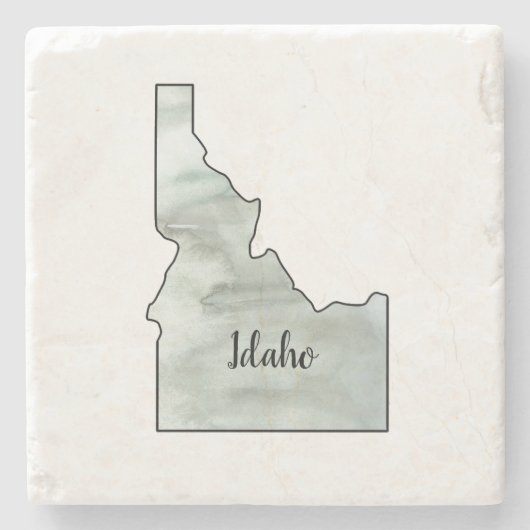 Idaho State Illustratie Stenen Onderzetter (Voorkant)