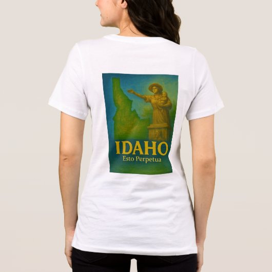 Idaho State Kunst T-Shirt - (Achterkant)