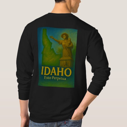 Idaho State Kunst T-Shirt - (Achterkant)