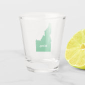 Idaho State Map Belong Shot Glas (Achterkant)