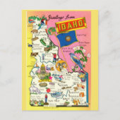 Idaho State Map Briefkaart (Voorkant)