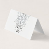 Idaho State Map with Justice Scales and Peace Dove Visitekaartje (Achterkant)