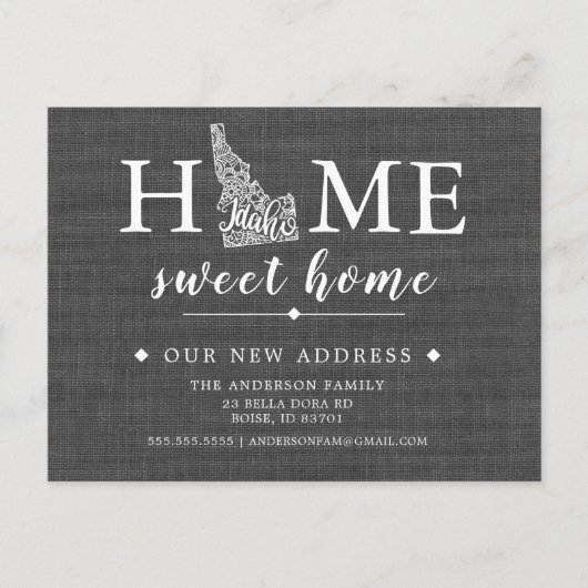 IDAHO State Moving Aankondiging Post Kaart (Voorkant)