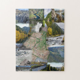 Idaho State Photo Collage 13 Afbeeldingen Jigzaag  Legpuzzel