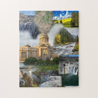 Idaho State Photo Collage 8 Afbeeldingen Jigzaag P Legpuzzel