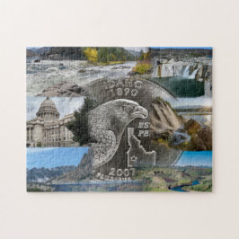 Idaho State Photo Collage 9 Afbeeldingen Jigzaag P Legpuzzel