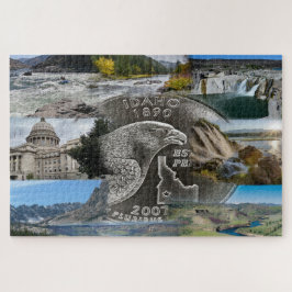 Idaho State Photo Collage 9 Afbeeldingen Jigzaag P Legpuzzel
