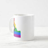 Idaho State Pride LGBTQ Progress Pride Koffiemok (Voorkant links)