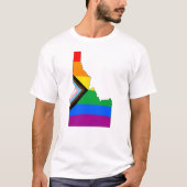 Idaho State Pride LGBTQ Progress Pride T-shirt (Voorkant)