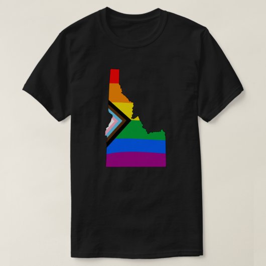 Idaho State Pride LGBTQ Progress Pride T-shirt (Design voorkant)