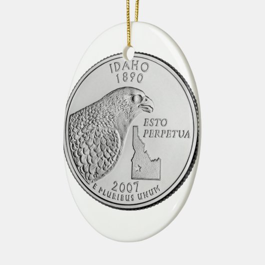 Idaho State Quarter Keramisch Ornament (Links)