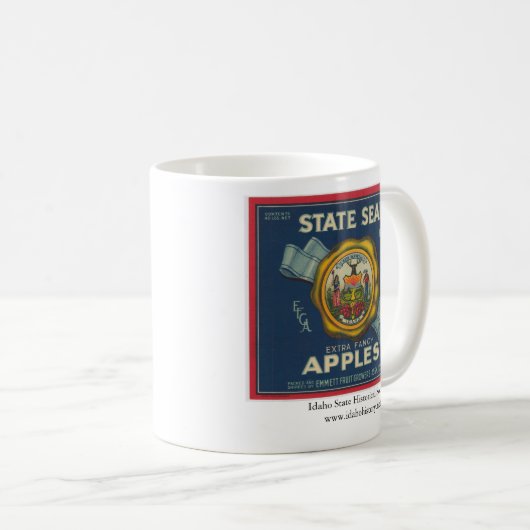 Idaho State Seal Apples Koffiemok (Voorkant rechts)
