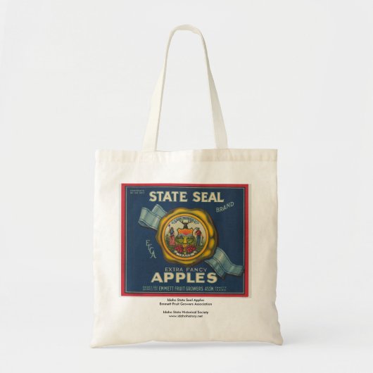 Idaho State Seal Apples Tote Bag (Voorkant)