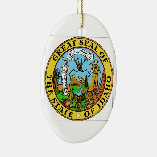Idaho State Seal Keramisch Ornament (Rechts)