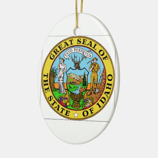 Idaho State Seal Keramisch Ornament (Links)