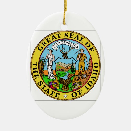 Idaho State Seal Keramisch Ornament (Voorkant)