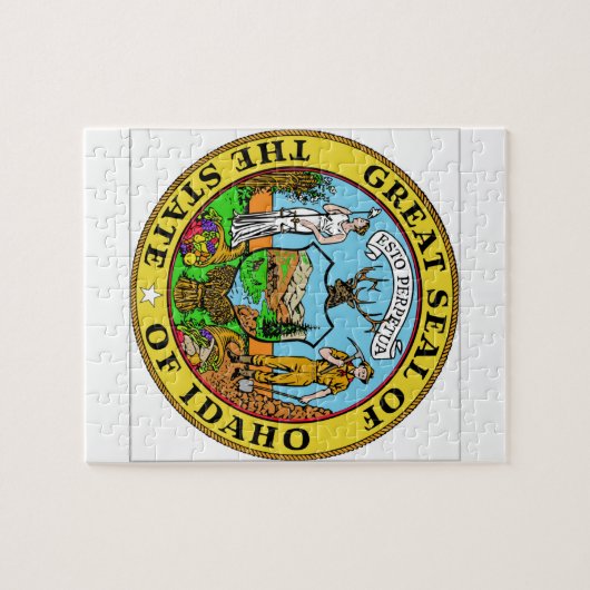 Idaho State Seal Legpuzzel (Horizontaal)