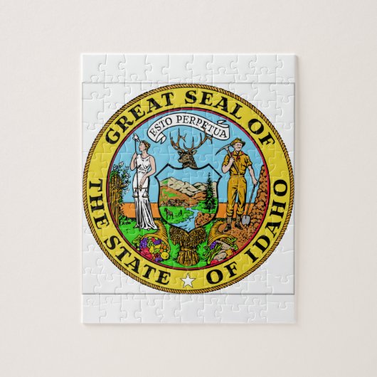Idaho State Seal Legpuzzel (Verticaal)