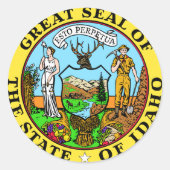 Idaho State Seal Sticker (Voorkant)