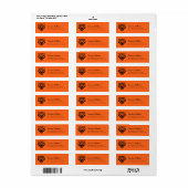 Idaho State University Bengaals Spirit Design Etiket (Full Sheet)